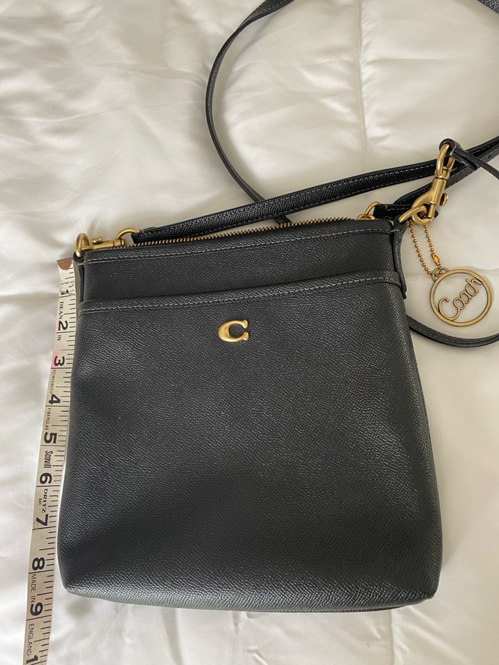 COACH black leather crossbody
